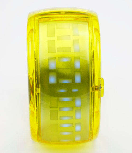 Beautiful LED Watch Support Power Balance Function and Waterproof - Yellow , CRAZY!!
